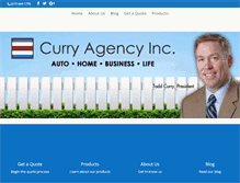 Tablet Screenshot of curryagencyinc.com
